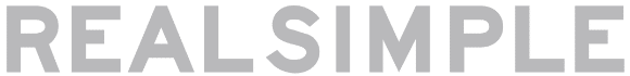 logo of real simple magazine in grayscale