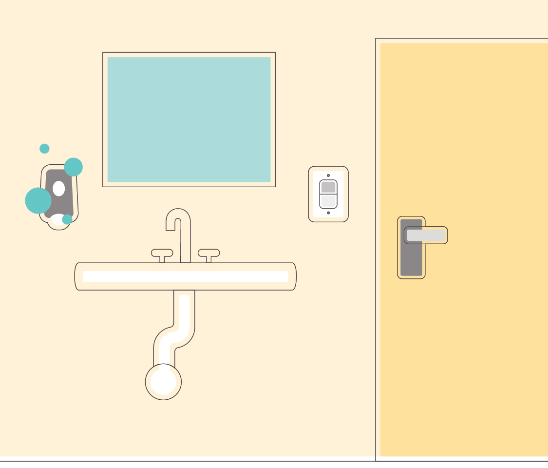 restrooms