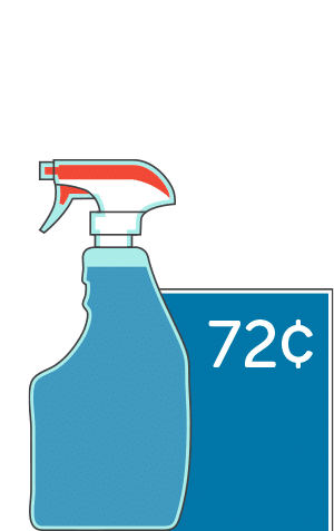 spray bottle of Windex brand product