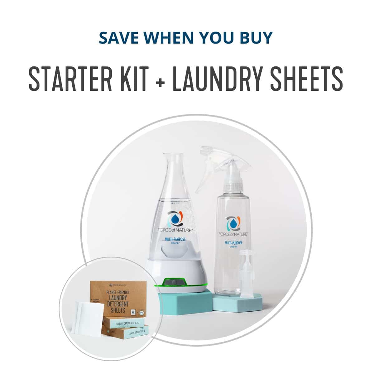 force of nature cleaning laundry duo bundle