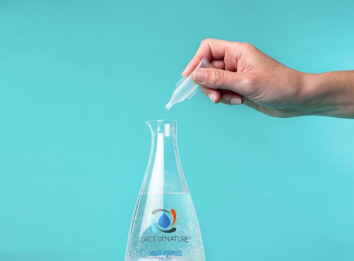force of nature being poured into its bottle