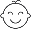 icon of a smiling Happy Face