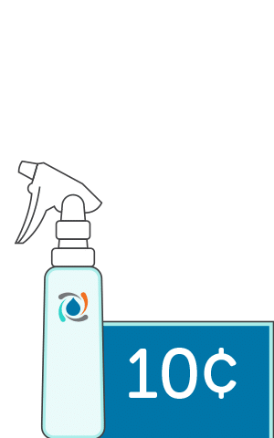 force of nature spray bottle costs 9 cents an ounce, saving you up to 80% compared with other brands