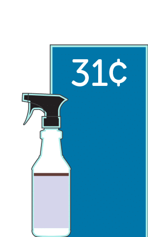 spray bottle of Formula 409 brand product